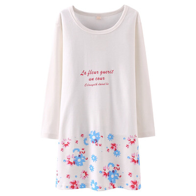 

Parents (KIDS MAM & DAD) Girls Sleeping Skirt Children's Long Sleeve Pajamas Parents Wear Women's Wear 86024 Phantom 130