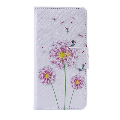 

Pink Dandelion Design PU Leather Flip Cover Wallet Card Holder Case for LG V10