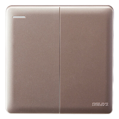 

Delixi DELIXI switch socket panel open two open single control large plate Zijin series
