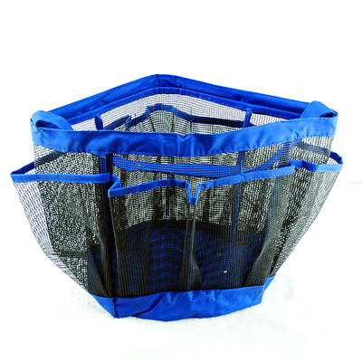 

MyMei Bathtub Shower Bath Bathroom Organizer Bag Rack Caddy Hanging Tote Travel Basket