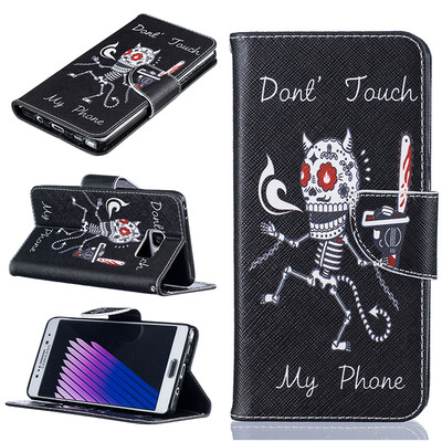 

Bone Design PU Leather Flip Cover Wallet Card Holder Case for SAMSUNG GALAXY Note 7