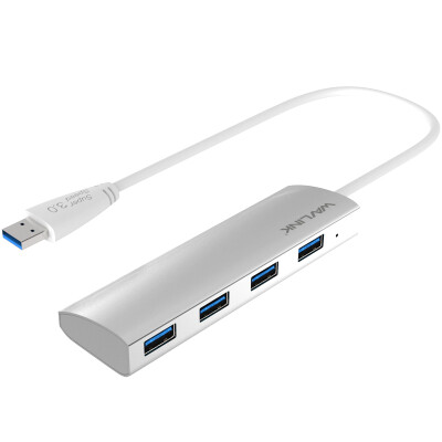 

Waxlink (Wavlink) WL-UH3047 USB3.0 ultra-high-speed 4-port HUB hub aluminum alloy dragged four notebook splitter