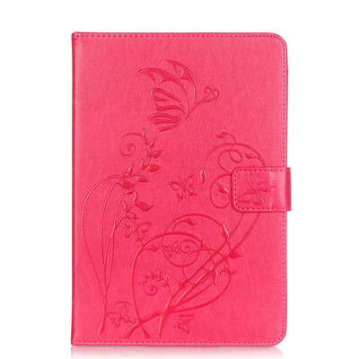 

Rose Flower Design PU Leather Flip Cover Wallet Card Holder Case for IPAD 5