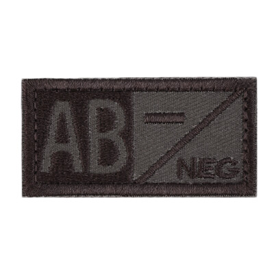 

3D Blood Type Patch A B AB O POS NEG Coyote Tan OD Green Patch