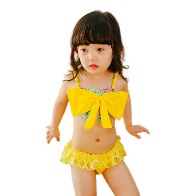 

QIHAI 6608-5 children swimsuit split skirt small princess super cute swimsuit female L