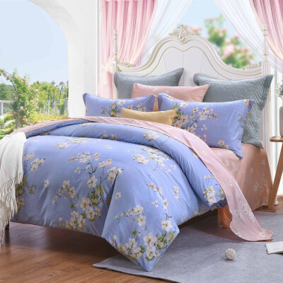 

BoYing Home Textiles BEYOND Bedding Set Double Cotton Twill Quilt Cover Sheet Cotton Four-piece 15m Flower Rhyme 200 230cm