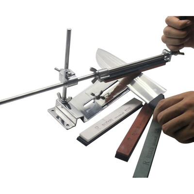 

MyMei RU Stock NEW Profession Kitchen Sharpening Scissor Knife Blade Sharpener System with 4 Stones 95687