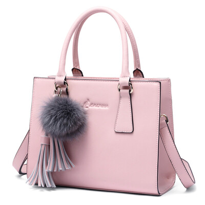 

Alpina kangaroo ('ALPINA) handbags lively tassel hair ball handbag fashion Messenger bag pink 663011032
