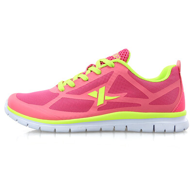 

XTEP) ladies fashion leisure retro breathable comfortable wild running shoes 985218119513 red and green 35