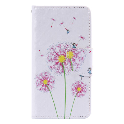 

Pink Dandelion Design PU Leather Flip Cover Wallet Card Holder Case for SAMSUNG A310 A32016