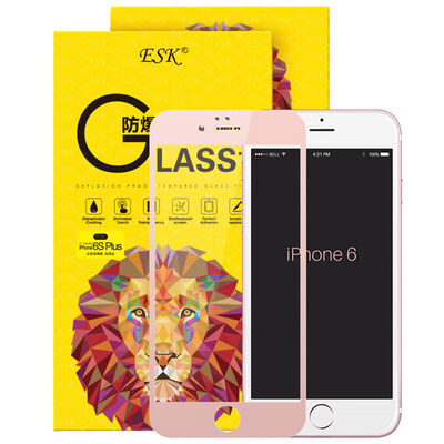 

ESK iPhone6 ​​/ 6s Plus закаленная пленка Apple 6 / 6s Plus стеклянная пленка 0,15 мм полноэкранный высокоразрешающий взрывозащищенный мобильный телефон защитная пленка JM110-розовое золото
