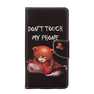 

Black Bear Design PU Leather Flip Cover Wallet Card Holder Case for Lenovo K6 Note