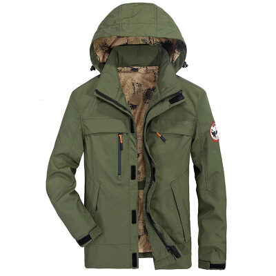 

Lonely Jeep Jack Мужская мода с длинным рукавом съемная крышка Повседневная куртка Jacket 9802 Army Green 3XL