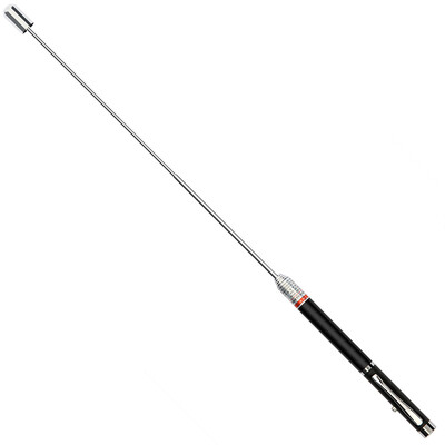 

Flexible deli 3934 retractable laser pointer portable laser pen wireless presentation black silver random red