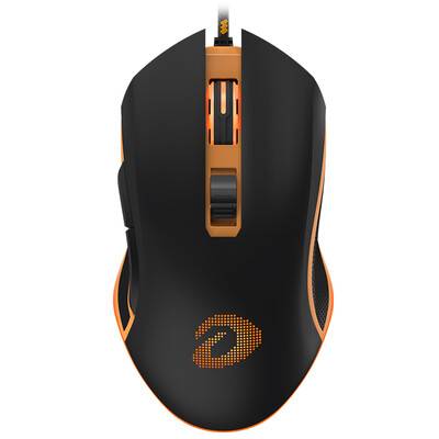 

Dale excellent (dare-u) EM905 professional game RGB dazzling mouse black and yellow