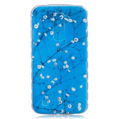 

Plum blossom Pattern Soft Thin TPU Rubber Silicone Gel Case Cover for LG K10