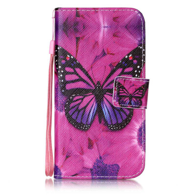 

Black Butterfly Design PU Leather Flip Cover Wallet Card Holder Case for Samsung Galaxy J32016J310