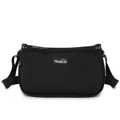 

Fitipu findpop Messenger bag female canvas nylon bag middle-aged mother lady bag 88 black