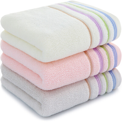 

【Jingdong Supermarket】 Sanli pure cotton plain color color satin towel 3 pieces installed 100 grams / piece of independent packaging soft absorbent face wash towel 34 × 73cm