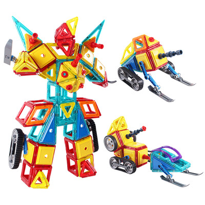 

MING TA (MING TA) 260 sets of magnetic tablets Variety Tile construction piece children's building blocks toys da da take magnetic