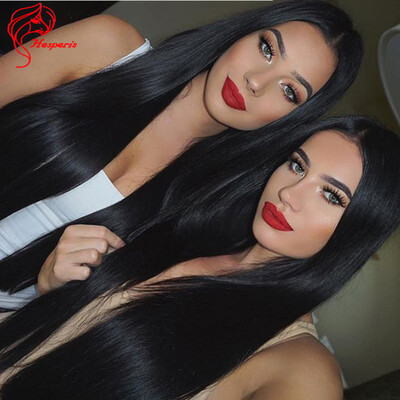 

Hesperis Best Quality Malaysian Virgin Hair Long Straight Silk Base Glueless Full Lace Wigs With Baby Hair Natural Looking