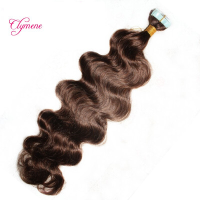 

Clymene Hair 40 pcs set Virgin Peruvian hair Skin Wef Hair Extensions Peruvian Body Wave Hair 10"-26" Human Tape Hair Extensions