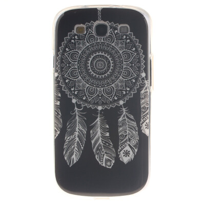 

Black wind chimes Pattern Soft Thin TPU Rubber Silicone Gel Case Cover for SAMSUNG GALAXY SIII I9300