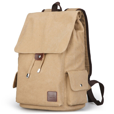 

Simo SIMU 1602 backpack shoulder bag fashion wild casual sports canvas bag backpack 15-inch computer bag khaki