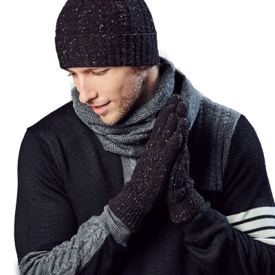 

[Jingdong Supermarket] Kammont (Kenmont) km-2808 men's wool winter cycling warm gloves dark gray