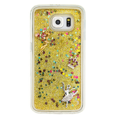 

Dynamic Quicksand Glitter Liquid Soft TPU Case Cover For SAMSUNG S6EDGE