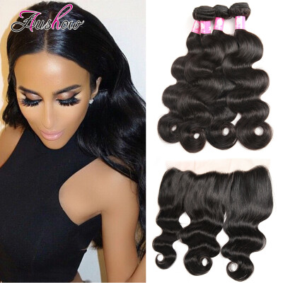 

8A Malaysian Body Wave With Closure 5Pcs Lot Wavy Virgin Malaysian Hair With Closure Hair Bundles With Lace Closures