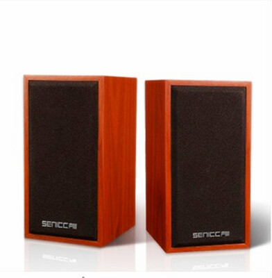 

Sound beautiful SN-465 desktop notebook PC audio multimedia speaker USB Mini wooden 2 small speakers