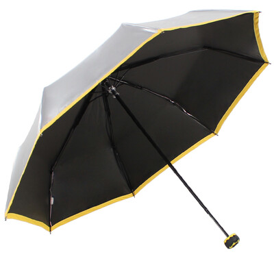 

[Супермаркет] Рай Jingdong двойной солнечный зонт UPF50 + пролил воду (наружный серебряный) три складной зонтик зонтик армирующий черного золота зонтик стороне 30048ELCJ