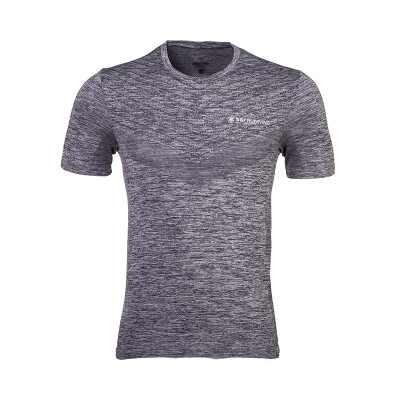 

361 degrees men round neck short T-shirt 651622109-1 deep gray gray XL