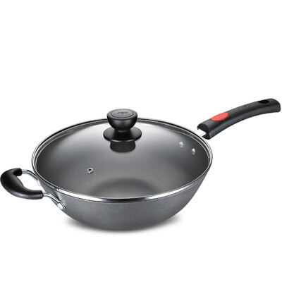 

[Супермаркеты] ASD 32CM Jingdong JX8332E чугунные вки вок приготовления пищи с газовой плитой Универсальной