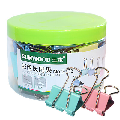 

Miki SUNWOOD 2033 32mm color long tail clip long tail folder 24 tube old&new packaging random