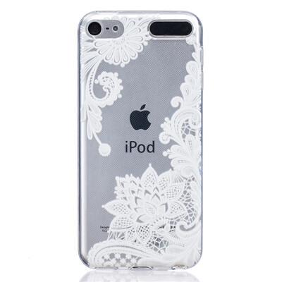 

Lace flowers Pattern Soft Thin TPU Rubber Silicone Gel Case Cover for iPod Touch 5
