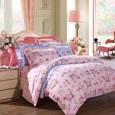 

Bravo Fu Anna produced bed supplies pastoral Korean cotton four-piece past memory 15 meters bed size standard pink