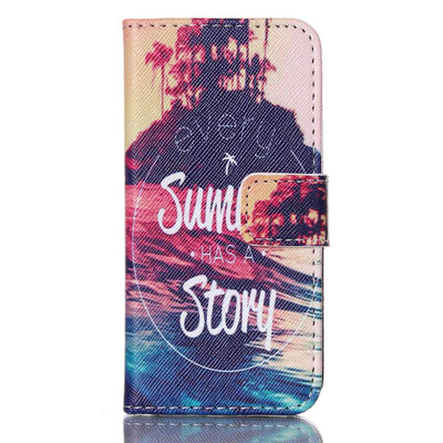 

Story Design PU Leather Flip Cover Wallet Card Holder Case for IPHONE 5