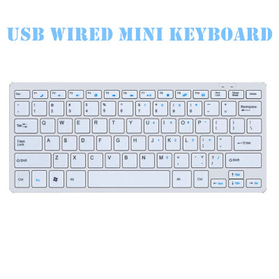 

USB Проводная Мини-клавиши Клавиатура Клавиатура для ноутбуков Desktop Gaming Основные типы