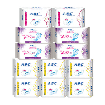 

ABC КМС серия кожа мягкая и тонкая гигиеническая прокладка 12 смонтированных сделки пакет (пакет в день 8 * 6 * 8 + ночь с 2 пакетов длинной ночью с 3 + 4 * пакетом)