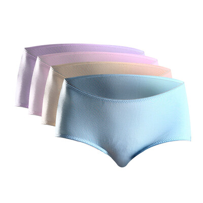 

[Jingdong Supermarket] Ms. Heng Yuanxiang underwear modal elastic comfort briefs fashion simple waist pants mixed color four loaded 165/90