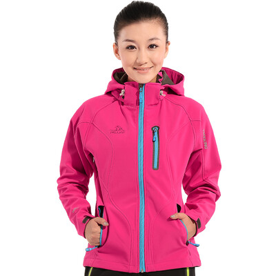 

Pearson and (PELLIOT) soft shell jackets men and women couples leisure warm jacket fleece soft shell clothing 1707 female purple L