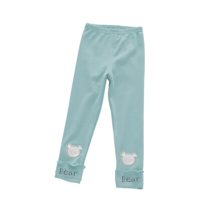 

Ouma babe girls leggings children trousers pants M0015 bear green beans 130