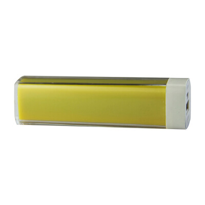 

2600mAh Power Bank USB Блок батарей 2.0 Порты USB Литий-полимерный аккумулятор внешний аккумулятор для смартфонов Желтый