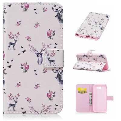 

Deer Design PU Leather Flip Cover Wallet Card Holder Case for Samsung Galaxy J3 2017/J311