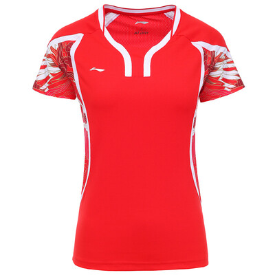

Li Ning LI-NING AAYL104-1 Бадминтон Женский конкурс Топы Пламя Красный XL