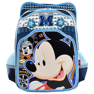 

Disney (ученики начальной школы школьные сумки мальчики рюкзак мультфильм 3D потеря руля сумки мешки для детей мужские модели DB96090A (Микки Блю)