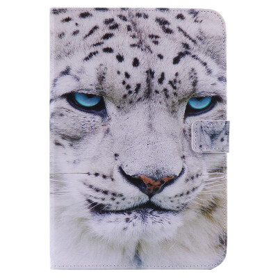 

White Leopard Design PU Leather Flip Cover Wallet Card Holder Case for IPAD mini123