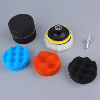 

7pcs Gross Polishing Buffing Pad Kit for Car Polishing With Drill Adapter